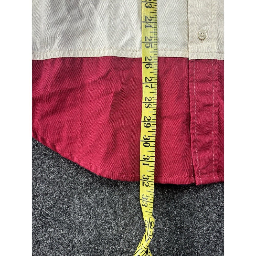 VTG Tommy Hilfiger Flag Shirt M/L USA Stars Stripes Button Up 100% Cotton Rare - Picture 8 of 8